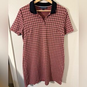 Tommy Hilfiger Red and Black Checkered Mini Dress